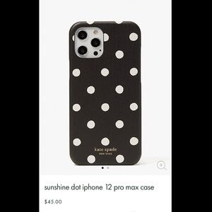 Kate Spade iPhone 12/12 PRO polka dot phone case